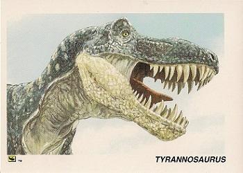 1992 DinoCardz #1 Tyrannosaurus Front