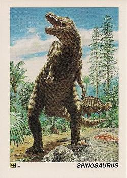 1992 DinoCardz #5 Spinosaurus Front