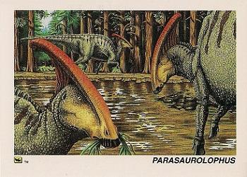 1992 DinoCardz #50 Parasaurolophus Front
