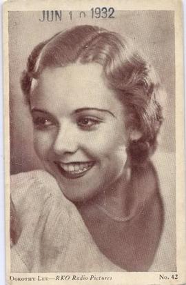 1932 Drake's Cake Movie Stars (D32) #42 Dorothy Lee Front