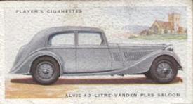 1937 Player's Motor Cars Second Series #2 Alvis 4.3 Litre Vanden Plas Saloon Front