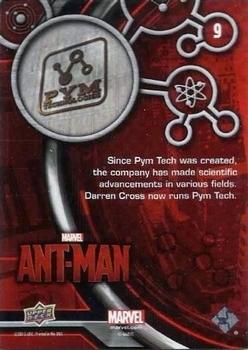2015 Upper Deck Marvel Ant-Man #9 Since Pym Tech was created... Back