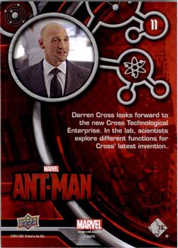 2015 Upper Deck Marvel Ant-Man #11 Darren Cross looks forward... Back