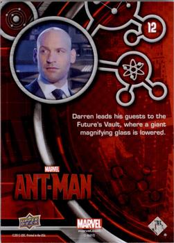 2015 Upper Deck Marvel Ant-Man #12 Darren leads his guests to the Future's Vault... Back