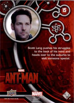 2015 Upper Deck Marvel Ant-Man #15 Scott Lang pushes his struggles... Back