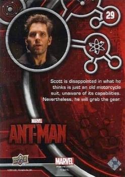 2015 Upper Deck Marvel Ant-Man #29 Scott is disappointed... Back