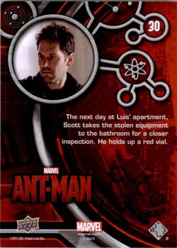 2015 Upper Deck Marvel Ant-Man #30 The next day at Luis' apartment... Back