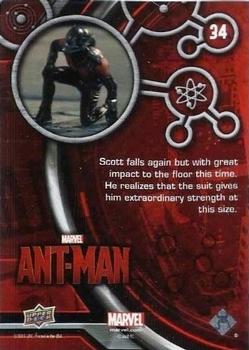 2015 Upper Deck Marvel Ant-Man #34 Scott falls again but with great impact... Back