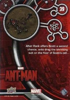 2015 Upper Deck Marvel Ant-Man #39 After Hank offers Scott a second chance... Back