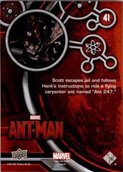2015 Upper Deck Marvel Ant-Man #41 Scott escapes jail and follow's Hank's instruction... Back