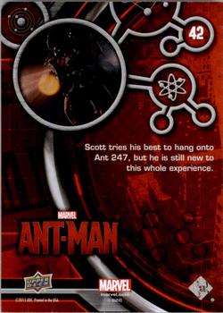2015 Upper Deck Marvel Ant-Man #42 Scott tries his best to hang onto Ant 247... Back