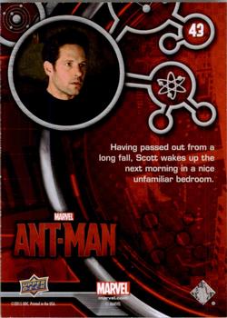 2015 Upper Deck Marvel Ant-Man #43 Having passed out from a long fall... Back