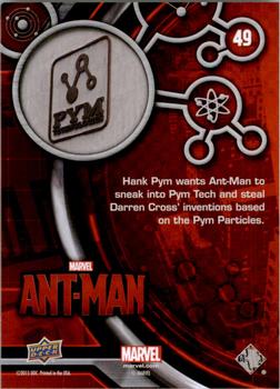 2015 Upper Deck Marvel Ant-Man #49 Hank Pym wants Ant-Man to sneak into Pym Tech... Back