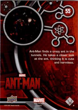 2015 Upper Deck Marvel Ant-Man #55 Ant-Man finds a crazy ant in the tunnels. Back