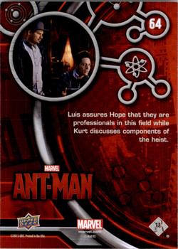 2015 Upper Deck Marvel Ant-Man #64 Luis assures Hope that they are professionals... Back