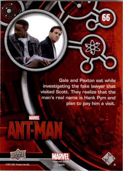 2015 Upper Deck Marvel Ant-Man #66 Gale and Paxton eat... Back
