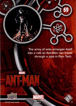 2015 Upper Deck Marvel Ant-Man #69 The army of ants arranges itself into a raft... Back