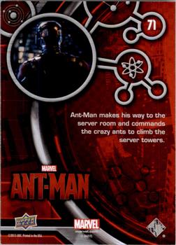 2015 Upper Deck Marvel Ant-Man #71 Ant-Man makes his way to the server room... Back