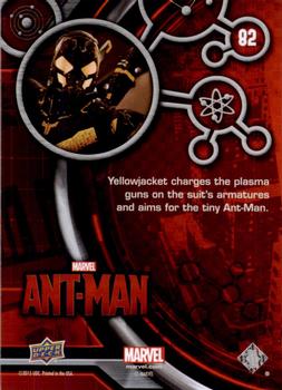 2015 Upper Deck Marvel Ant-Man #82 Yellowjacket charges the plasma guns... Back
