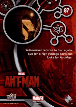 2015 Upper Deck Marvel Ant-Man #87 Yellowjacket returns to his regular size... Back
