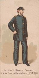 1888 Kinney Tobacco Military (N224) #NNO General Officer (Fatigue Dress), U.S.A. 1886 Front