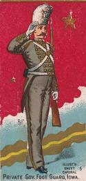 1888 Kinney Tobacco Military (N224) #NNO Private, Gov. Foot Guard, Iowa Front