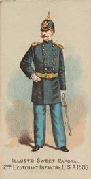 1888 Kinney Tobacco Military (N224) #NNO 2nd Lieutenant Infantry, U.S.A. 1886 Front