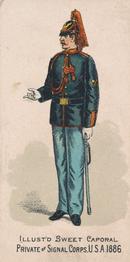 1888 Kinney Tobacco Military (N224) #NNO Private of Signal Corps, U.S.A. 1886 Front