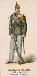 1888 Kinney Tobacco Military (N224) #NNO Gendarme, Austria - 1850 Front