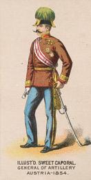 1888 Kinney Tobacco Military (N224) #NNO General Of Artillery, Austria - 1854 Front