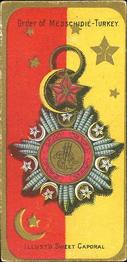 1888 Kinney Tobacco Military (N224) #NNO Order of Medschidie- Turkey Front