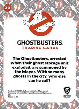 2016 Cryptozoic Ghostbusters #30 Summoned to City Hall Back