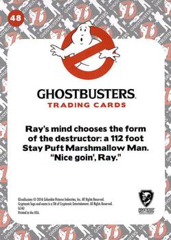 2016 Cryptozoic Ghostbusters #48 Mr. Stay Puft Back