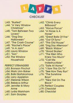 1991 Impel Laffs #80 Checklist Front