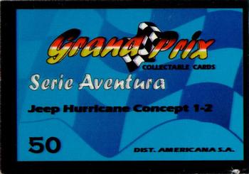 2007 Grand Prix Collectable Cards #50 Jeep Hurricane Concept 1-2 Back