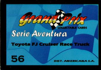 2007 Grand Prix Collectable Cards #56 Toyota FJ Cruiser Race Truck Back