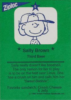 1991 Ziploc Peanuts All-Stars #5 Sally Back