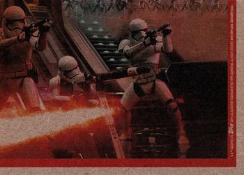 2015 Topps Star Wars Journey to the Force Awakens - Black Starfield #89 Star Destroyer fallen Back