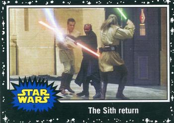 2015 Topps Star Wars Journey to the Force Awakens - Black Starfield #5 The Sith return Front