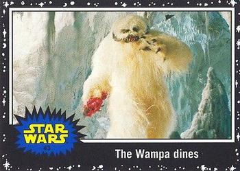 2015 Topps Star Wars Journey to the Force Awakens - Black Starfield #43 The Wampa dines Front