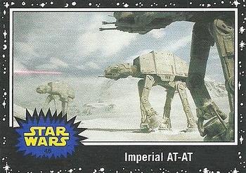 2015 Topps Star Wars Journey to the Force Awakens - Black Starfield #46 Imperial AT-AT Front