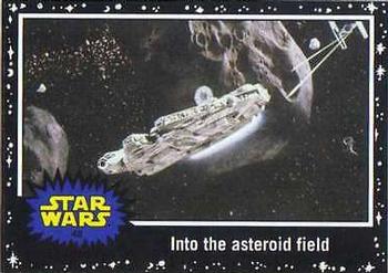2015 Topps Star Wars Journey to the Force Awakens - Black Starfield #48 Into the asteroid field Front