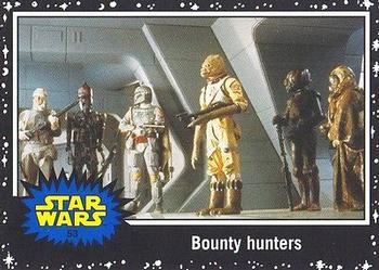 2015 Topps Star Wars Journey to the Force Awakens - Black Starfield #53 Bounty hunters Front