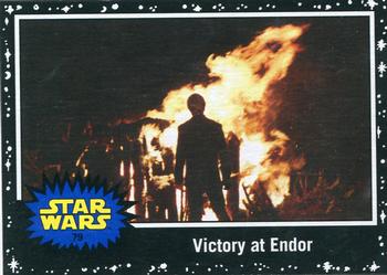 2015 Topps Star Wars Journey to the Force Awakens - Black Starfield #79 Victory at Endor Front