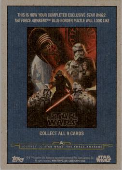 2015 Topps Star Wars Journey to the Force Awakens - Black Starfield #100 A mysterious attack Back