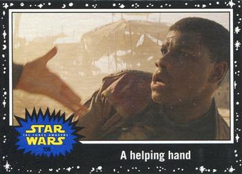 2015 Topps Star Wars Journey to the Force Awakens - Black Starfield #106 A helping hand Front