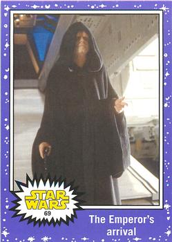 2015 Topps Star Wars Journey to the Force Awakens - Purple Starfield #69 The Emperor's arrival Front