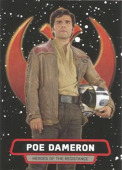 2015 Topps Star Wars Journey to the Force Awakens - Heroes of the Resistance #R-3 Poe Dameron Front