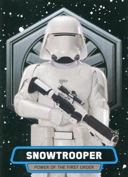 2015 Topps Star Wars Journey to the Force Awakens - Power of the First Order #FO-4 Snowtrooper Front