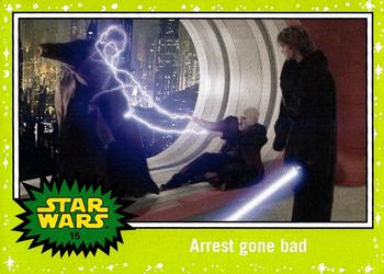 2015 Topps Star Wars Journey to the Force Awakens - Jabba Slime Green Starfield #15 Arrest gone bad Front
